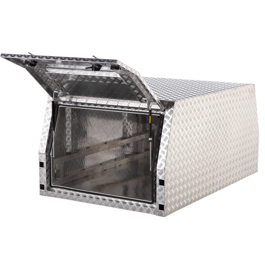 Ute Tray Top Gull-Wing Canopy Part Length 2 Doors 1200mm x 1800mm x 860mm side view