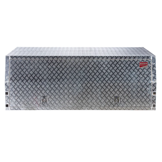 Side View of Ute Tray Canopy Single Cab Aluminium Checker Plate 2400mm x 1800mm x 860mm