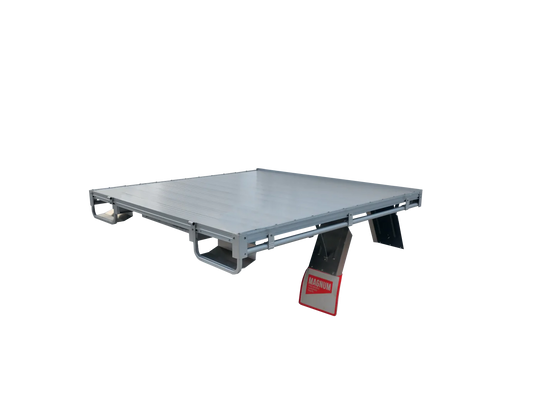 Dual Cab Aluminium Tray - 1880mm x 1850mm Tray Deck Only Side View