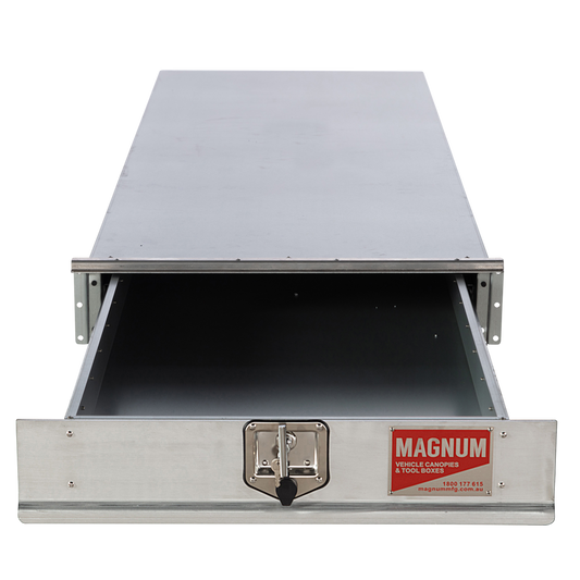 Underbody Ute Tool Box - 2100 mm x 750mm x 160mm, 160mm 750mm recommend mm, made of durable steel, ideal for secure storage