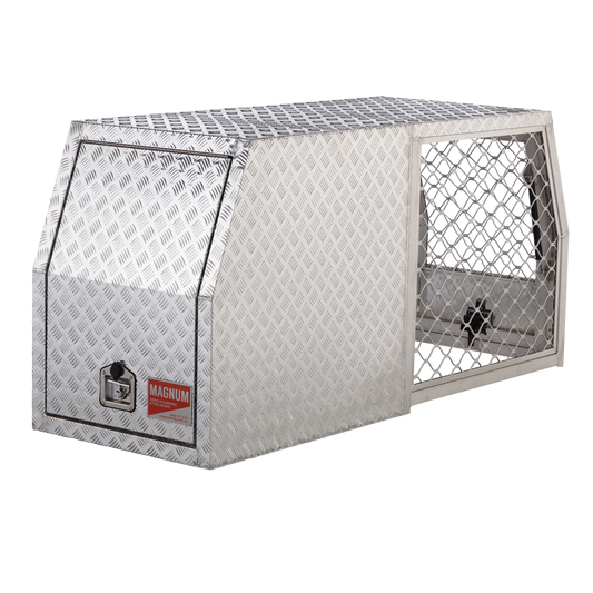 1780mm 2 Door Aluminium Dog Cage-Canopy Combo