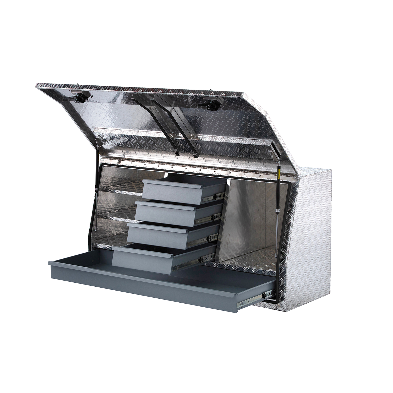 Aluminium 5 Drawer Tool Box - 1400mm Without FEET – Magnum MFG