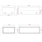 Canopy  Extra Cab Aluminium Flat - Dimensions: 1000mm. Ideal for utility and durability. Designed for versatility and premium performance.