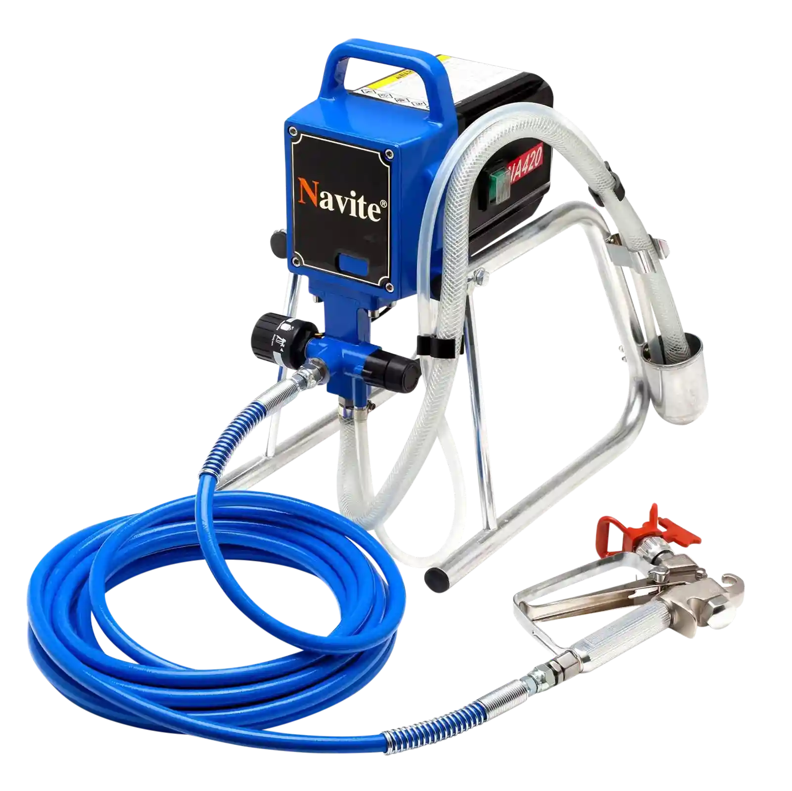 Airless Paint Sprayer NA420 (2800PSI-0.5HP) with Spraygun and 10m Hose