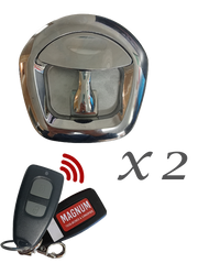 Central Locking Kit Wireless Remote Fob x 2 Locks