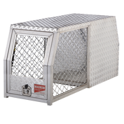 1780mm 2 Door Aluminium Dog Cage-Canopy Combo angeled