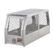 Ute Dog Cage | Aluminium Dog Box for Ute | 1775 mm 2 Door Aluminium Dog Cage Gullwing Toolbox