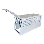 1780mm 2 Door Steel Dog Cage door open